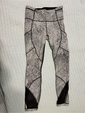 lululemon athletica Black and White Patterned Leggings